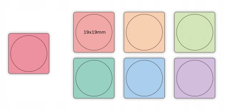 NIIMBOT Etichete Termice 19x19mm 7 culori D101