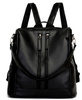 RUCSAC SCOALA ELEGANT NEGRU DAMA PIELE