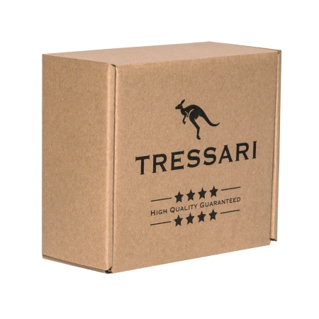 Cureaua automata TRESSARI neagra pentru barbati, 125 cm, pentru pantaloni, piele naturala