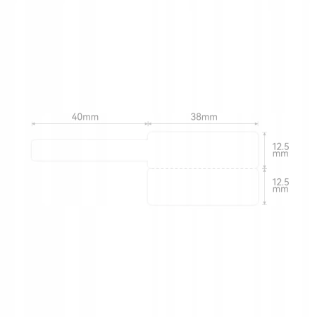 Etichete pentru cablu NIIMBOT M2 25x38+40mm ALBE 90 buc