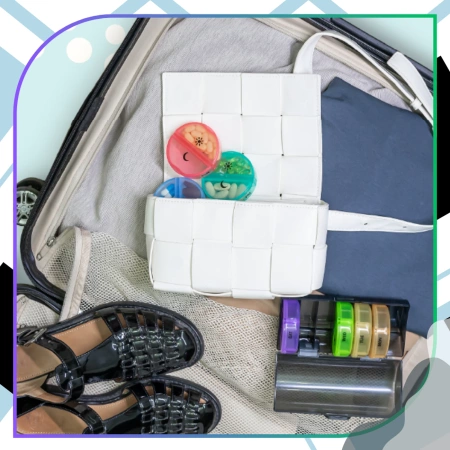 Cutie, casetă, organizator colorat pentru medicamente 7 zile