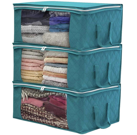 Geanta organizatoare pentru garderoba pentru lenjerie de pat si haine