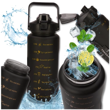 Sticla de 2000 ml, sticla de apa sport TRESSARI PC FREE BPA, solida