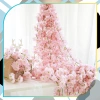 Viță de vie artificială cu flori de cireș pentru ghirlande 2buc decorative roz