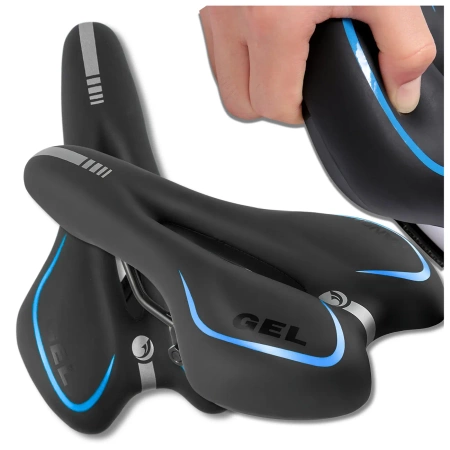 Scaun de șa de bicicletă confortabil, rezistent la apă, flexibil, care absoarbe șocurile