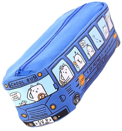 Trusa, autobuz școlar, geantă cosmetică, ghiozdan, tub