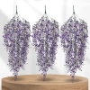 Flori artificiale de salcie decorative suspendate, 3 buc, cățărare violet