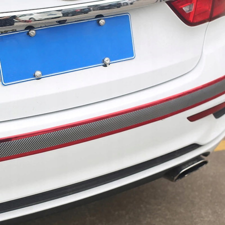 Extensie universala bara de protectie 5cm 1m, alb carbon pentru tuning