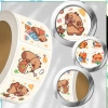 Autocolante capibara desene animate colorate pe rola 300 buc pentru copii DIY