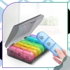Cutie organizator colorat pentru medicamente 7 zile 3 momente ale zilei recipient