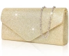 Geanta de seara de dama eleganta, aurie stralucitoare
