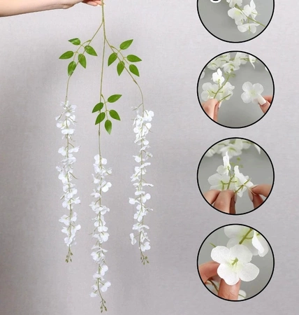 12 buc flori de glicine pentru agățat ghirlande