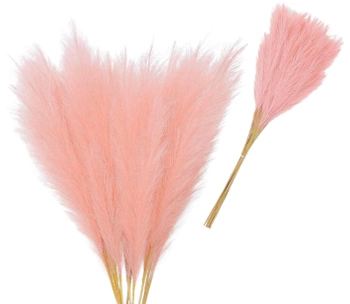 Stuf artificial pampas grass decorative 10pcs roz