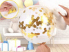 Set de 15 baloane mixte confetti unicorn ziua de aur