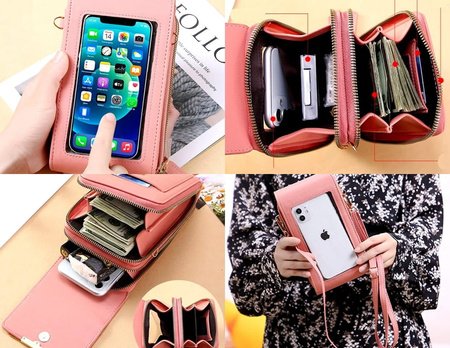 Geanta messenger pentru telefon, clutch, portofel