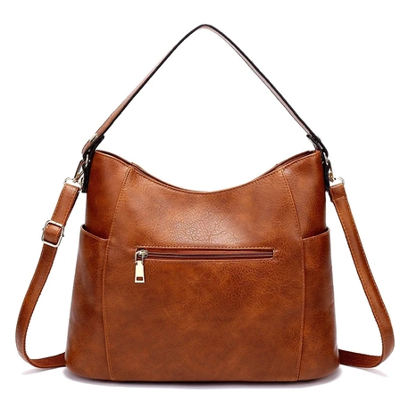 Geanta de umar eleganta de dama din piele nituita