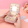 Organizator cutie de bijuterii cu oglinda, cutie si cutie