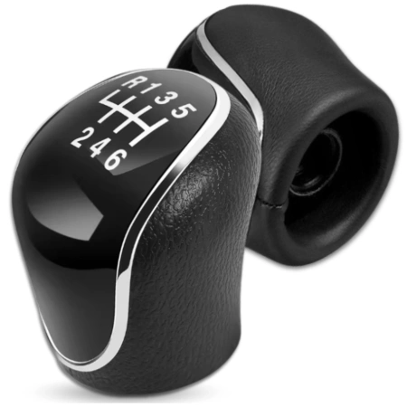 Buton schimbător de viteze Ford Mondeo cu 6 trepte Negru Crom