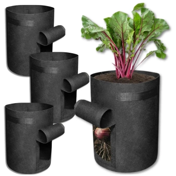 Set saci mare de 3 saci ghiveci pentru plantare legume 35x30 cm