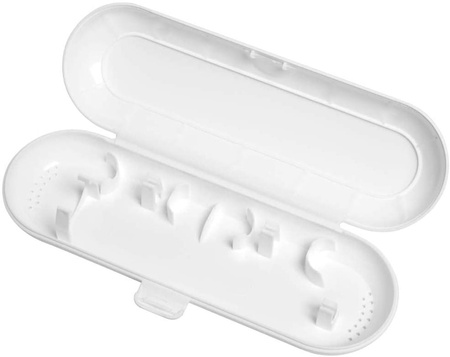 Recipient de călătorie cu husă pentru periuță și pastă de dinți, alb