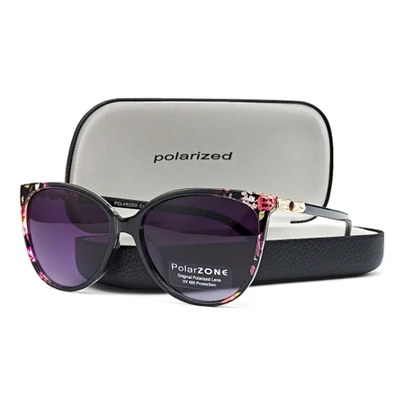 Ochelari de soare polarizați cu ochi de pisică pentru femei + husă