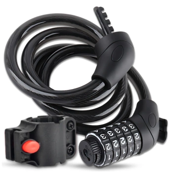 Lacăt pentru bicicletă cu cod PADLOCK protecție cablu