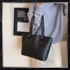 BAD&BAGS geanta shopper din piele de dama clasica neagra