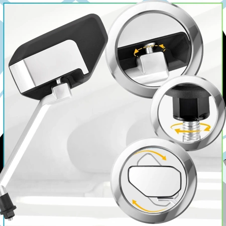 Oglinzi retrovizoare pentru biciclete 360 ​​oglinzi rotative set de 2