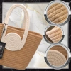 Geantă de umăr din paie pentru plajă de vară BAD&BAGS mic