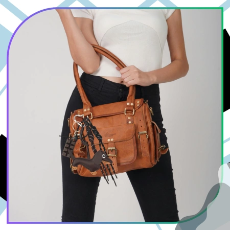 Breloc pentru o pungă de chei, breloc, pandantiv, tabletă de ciocolată, teckel, maro