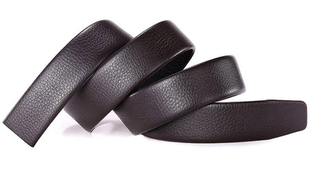 CUREA BĂRBAȚI din piele maro fără cataramă