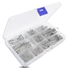 Agrafe 350 bucăți set agrafe mari mici argintii de croitorie