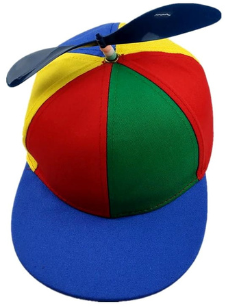 Şapcă de baseball curcubeu cu elice de moara de vânt