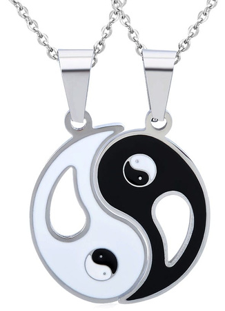 Colier Prietenie Oțel chirurgical Yin Yang BEST FRIENDS