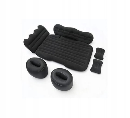 Saltea auto bej, pat bancheta spate cu pompa, camping