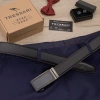 TRESSARI centura automata barbati 115cm piele naturala pentru pantaloni, neagra