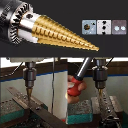 Burghie trepte Burghie din oțel de mare viteză set conic de 4-32 mm