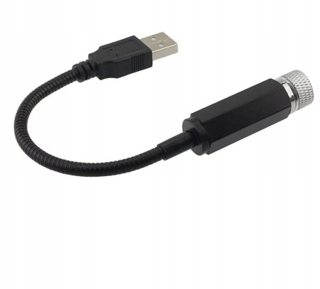 Proiector USB LED pentru mașină, stele albastre pentru plafonul mașinii