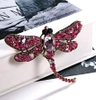 Brosa cu ace de zirconi insecta retro DRAGONFLY boho