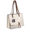 BAD&BAGS geanta de dama din piele clasic crem lacuita shopper