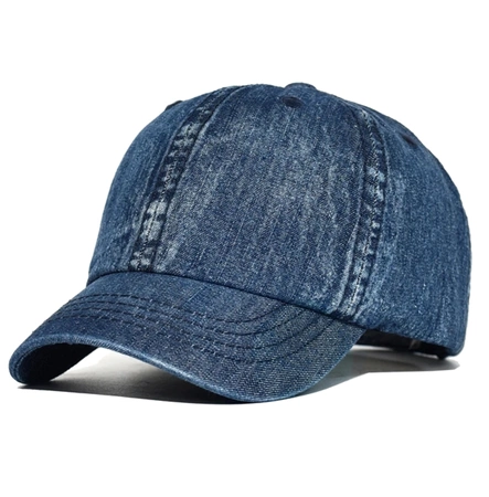 Șapcă de baseball vintage scurtă trucker din denim
