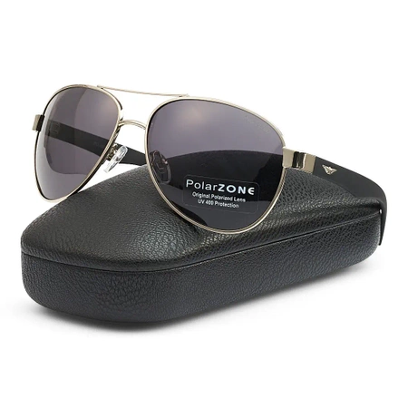 Ochelari de soare aviator pentru bărbați polarizați + husă