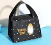 Geantă termică pentru prânz LUNCH BOX pinguin negru