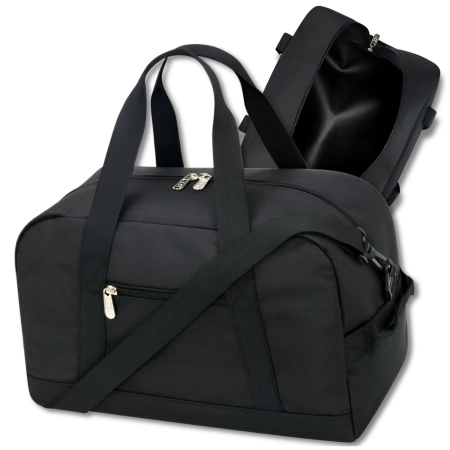 Geanta business BAD&BAGS pentru bagaj de mana avion neagra voiaj
