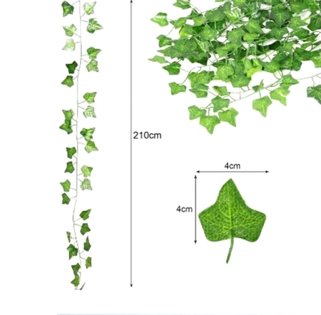 12 bucăți de frunze agățate de iederă cataratoare pentru ghirlanda