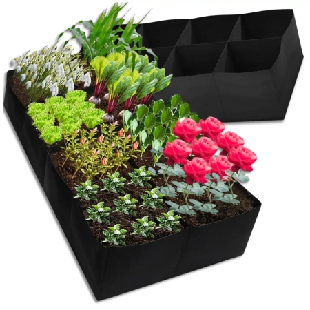 Geanta mare ghiveci cu flori pentru plantarea legumelor 120x60x30 cm