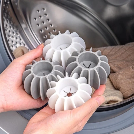 Set de 5 bile pentru curatarea hainelor la masina de spalat pentru indepartarea parului