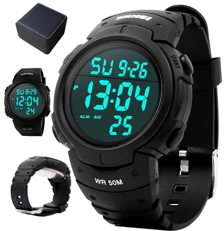 CEAS BĂRBAȚI S-Shock Skmei WATERPROOF LED