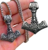 Colier bărbătesc argint Hammer of THOR MJOLNIR, oțel