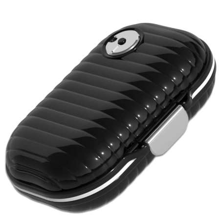 Cutie, geantă, organizator pentru medicamente, 7 zile, negru elegant